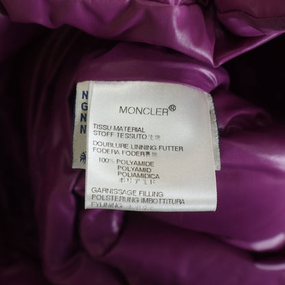 Moncler Meina Nylon Long Down Coat Purple — view 8