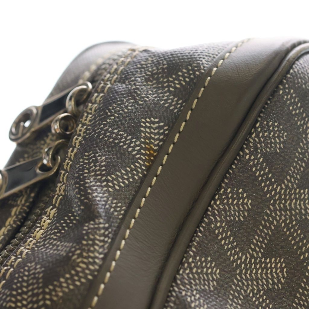 Goyard Ambassador MM Handbag Business Bag Gray Leather Silver — view 8