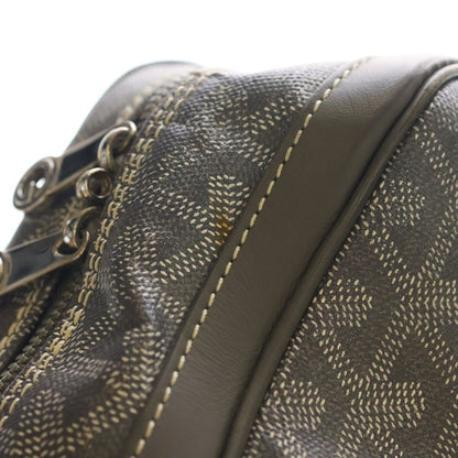 Goyard Ambassador MM Handbag Business Bag Gray Leather Silver — view 8