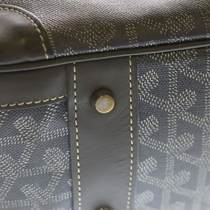 Goyard Ambassador MM Handbag Business Bag Gray Leather Silver — view 6