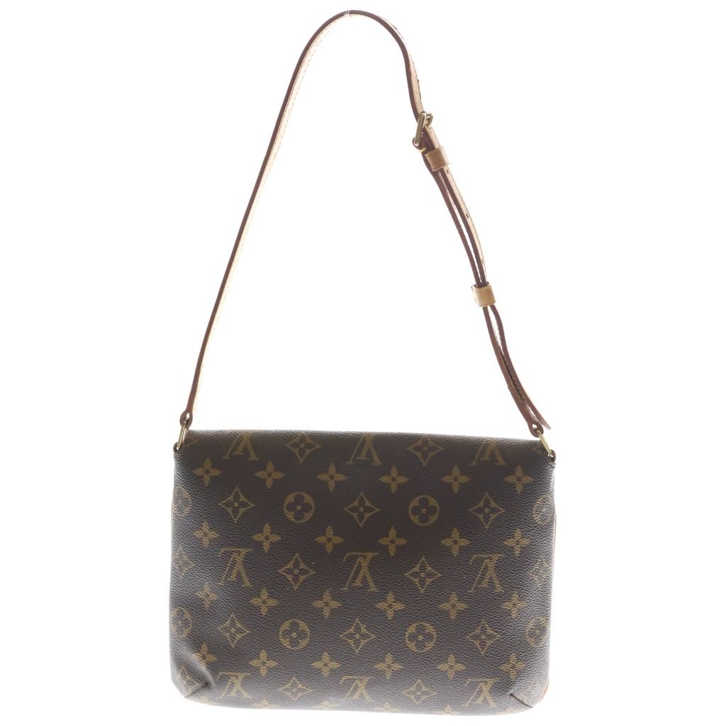 Louis Vuitton Monogram Musette Tango Leather Shoulder Bag Brown — view 2