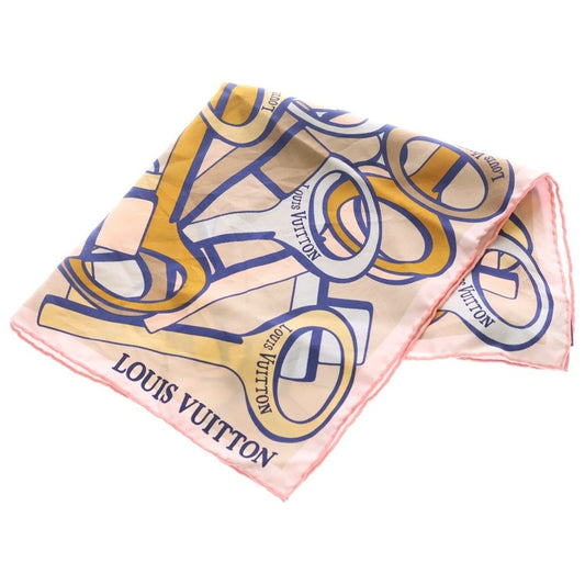 Louis Vuitton Carre 45 Keys to My LV Heart Key Pattern Silk Scarf Multicolor
