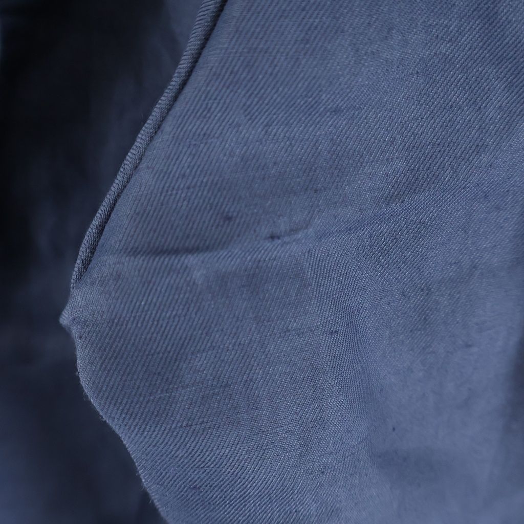 Celine Wide Pants with Belt Navy Linen — view 6