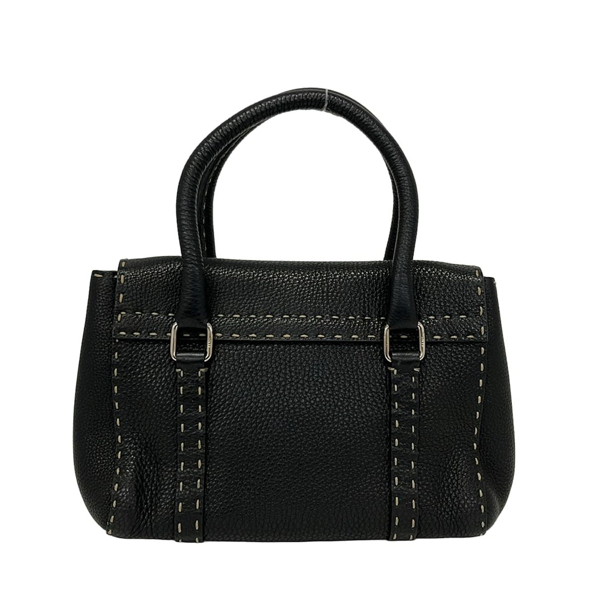 Fendi Handbag Linda Bag Selleria Black Leather — view 3