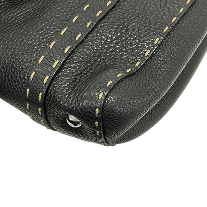 Fendi Handbag Linda Bag Selleria Black Leather — view 6