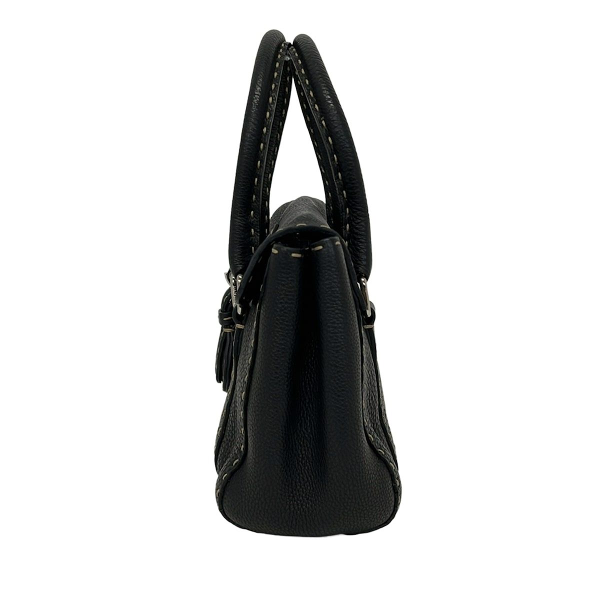 Fendi Handbag Linda Bag Selleria Black Leather — view 4