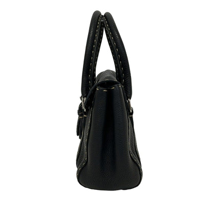 Fendi Handbag Linda Bag Selleria Black Leather — view 4