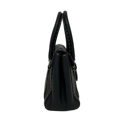 Fendi Handbag Linda Bag Selleria Black Leather — view 2