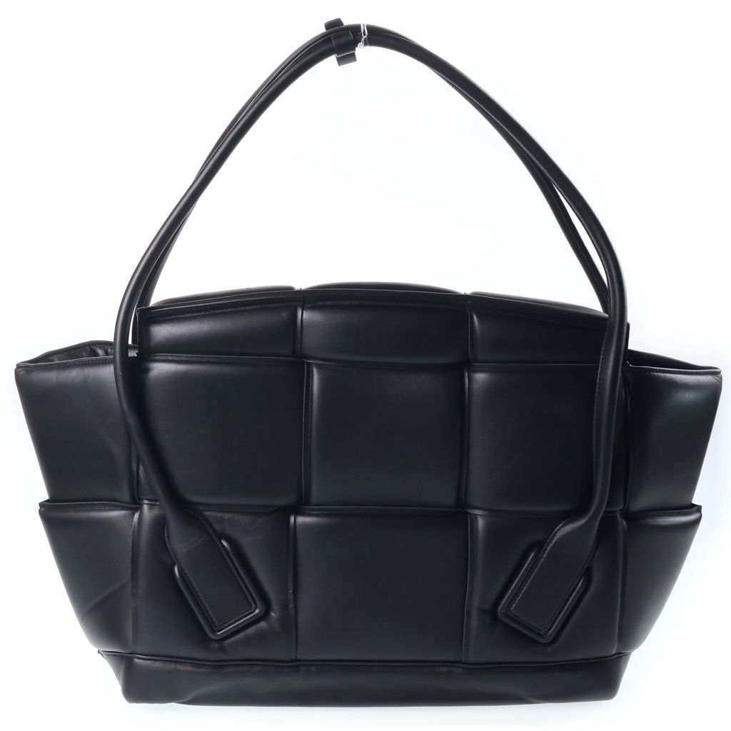 Bottega Veneta the Arco Bag Padded Maxi Intrecciato Large Handbag Black — view 2