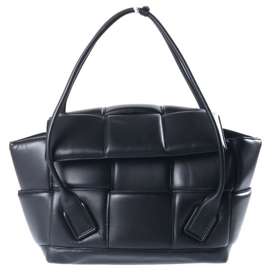 Bottega Veneta the Arco Bag Padded Maxi Intrecciato Large Handbag Black