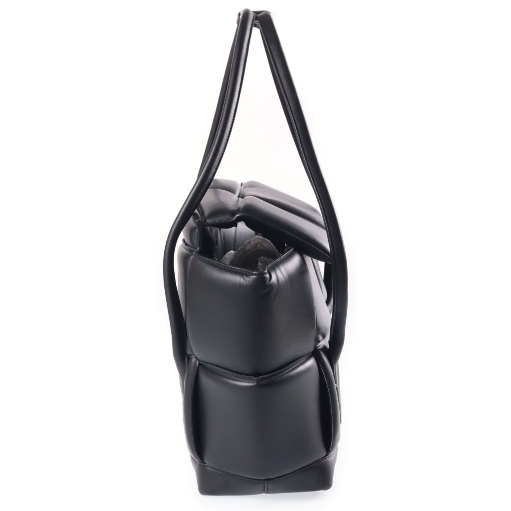 Bottega Veneta the Arco Bag Padded Maxi Intrecciato Large Handbag Black — view 3