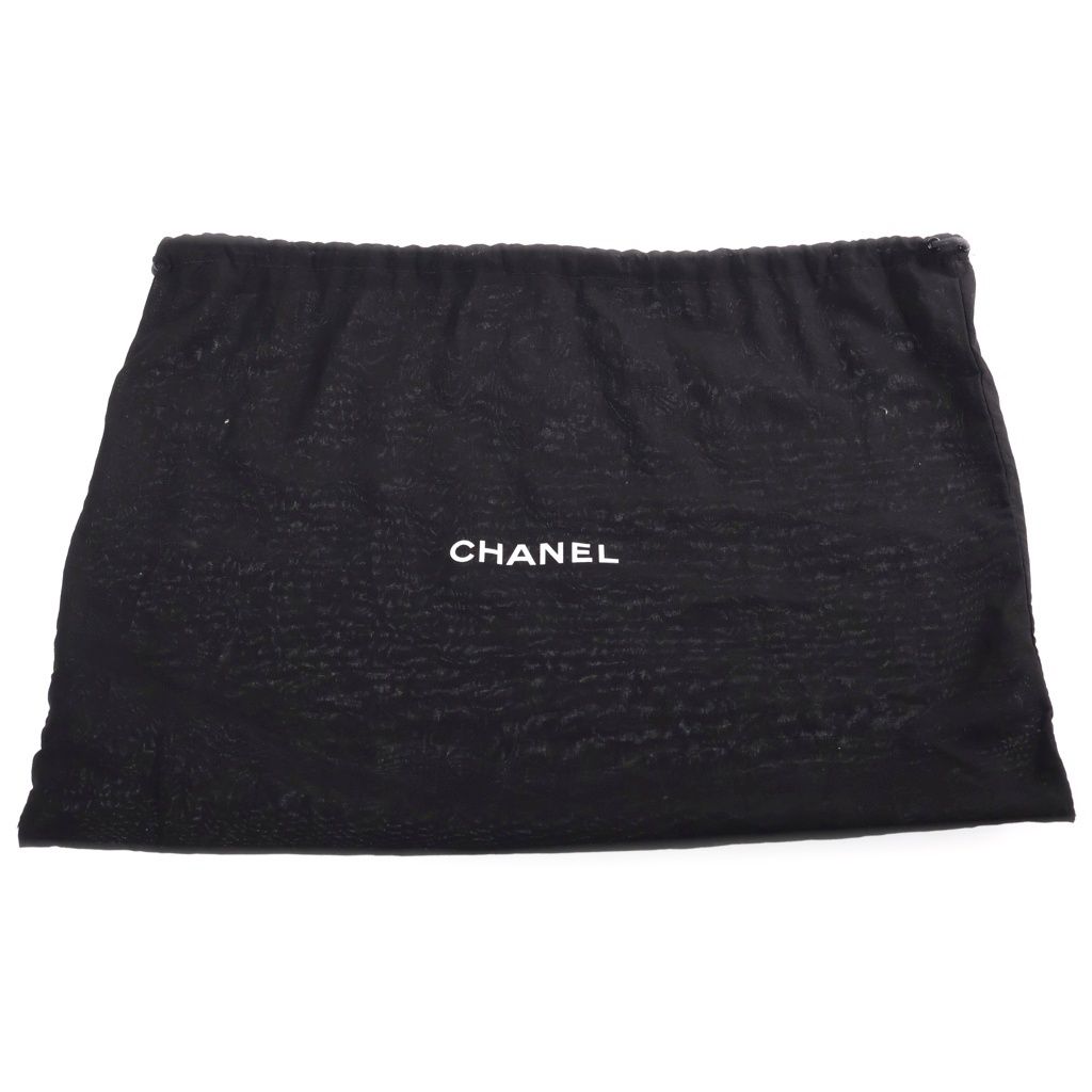 Chanel Deauville Bowling Bag Chain Navy Denim Leather Silver — view 8