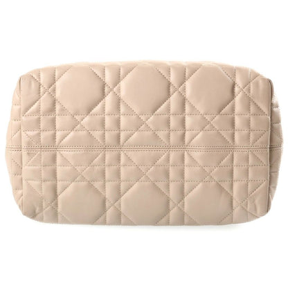 Dior Toujours Macro Cannage Handbag Calfskin Beige — view 4
