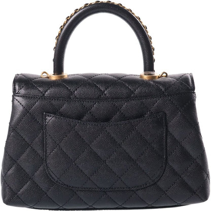 Chanel Coco Handle XS 2-Way Shoulder Bag Top Gold Caviar Leather Black — view 2