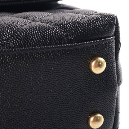 Chanel Coco Handle XS 2-Way Shoulder Bag Top Gold Caviar Leather Black — view 6