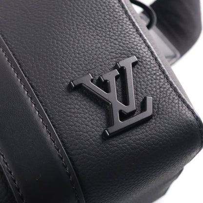 Louis Vuitton Aerogram City Keepall Shoulder Bag Black Calfskin — view 7