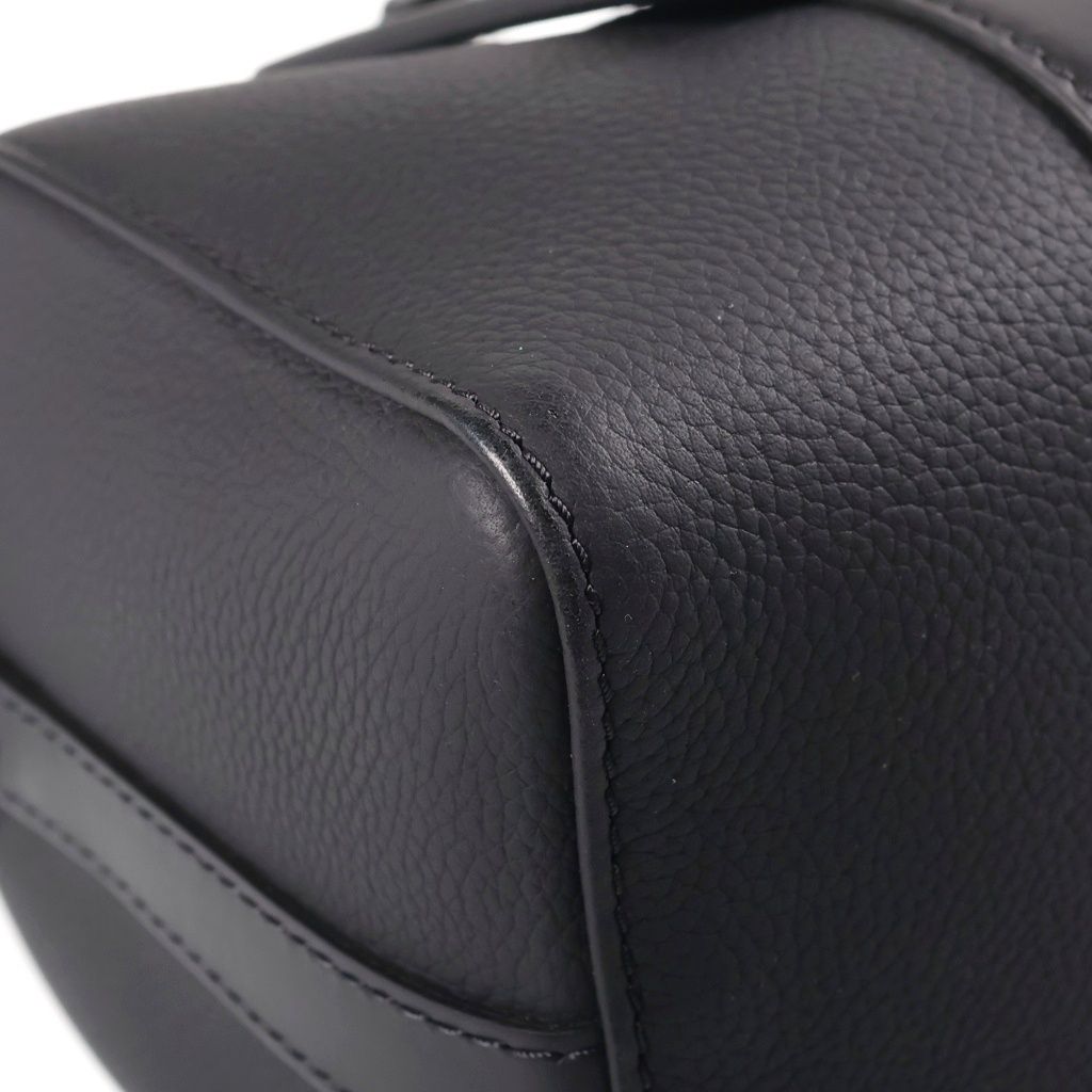 Louis Vuitton Aerogram City Keepall Shoulder Bag Black Calfskin — view 5