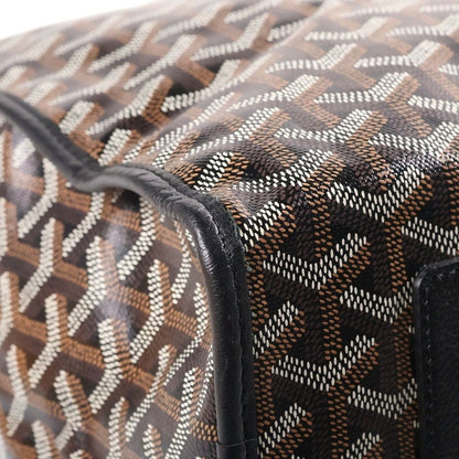 Goyard Saint Leger Backpack Leather Black Brown — view 5