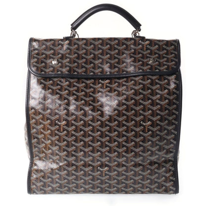 Goyard Saint Leger Backpack Leather Black Brown