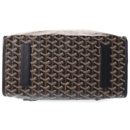 Goyard Saint Leger Backpack Leather Black Brown — view 4