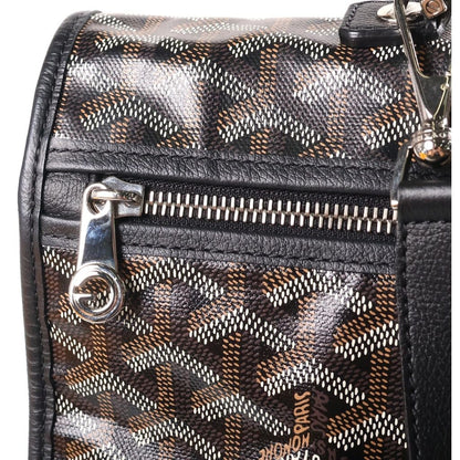 Goyard Saint Leger Backpack Leather Black Brown — view 7