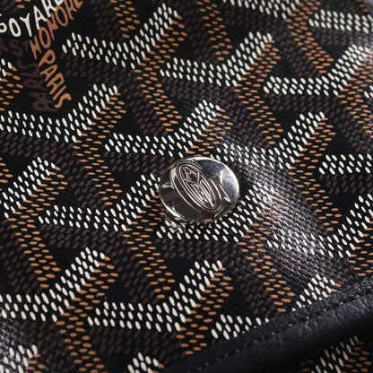 Goyard Saint Leger Backpack Leather Black Brown — view 6