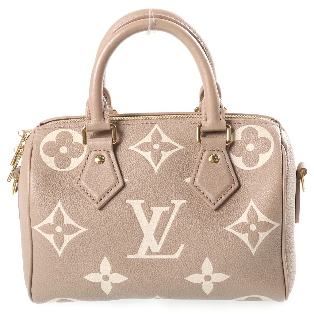 Louis Vuitton Monogram Empreinte Speedy Bandouliere 20 Shoulder Bag 2-Way Gold