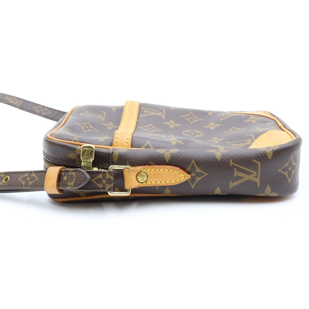 Louis Vuitton Monogram Danube Mini Shoulder Bag Brown Leather Gold — view 3