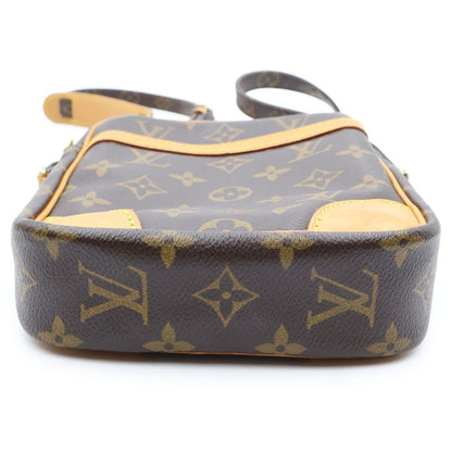Louis Vuitton Monogram Danube Mini Shoulder Bag Brown Leather Gold — view 4
