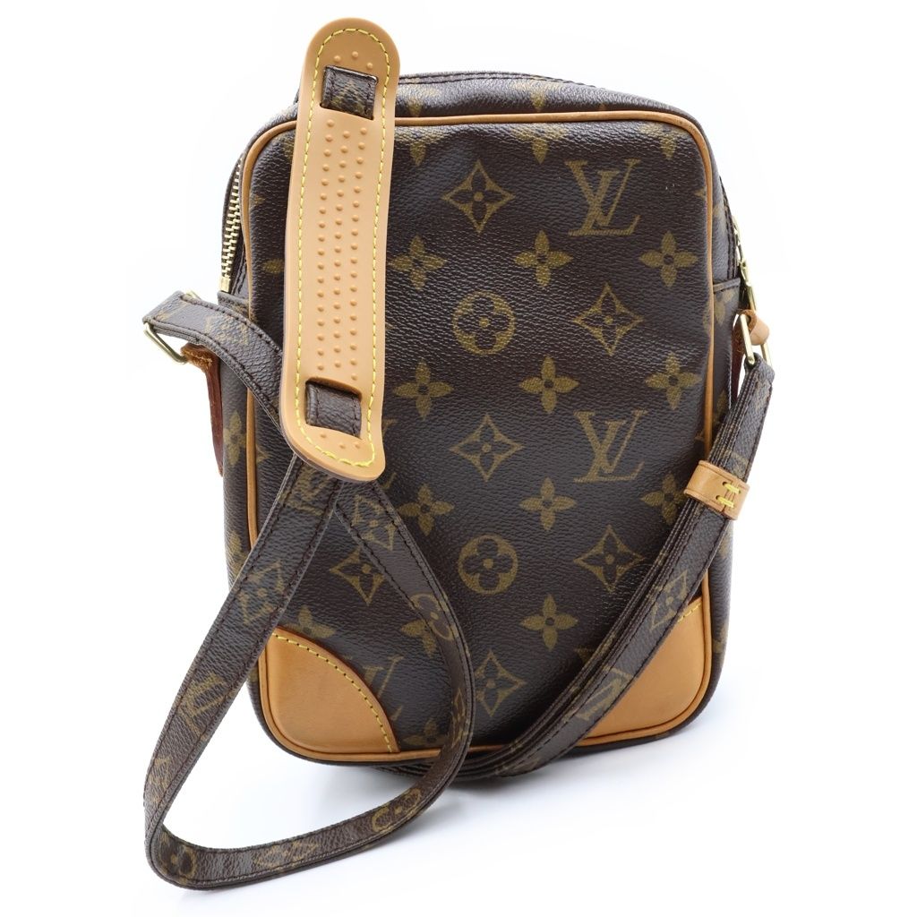 Louis Vuitton Monogram Danube Mini Shoulder Bag Brown Leather Gold — view 2