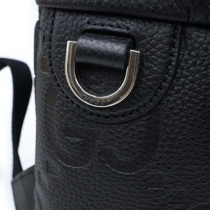 Gucci Jumbo GG Backpack Black Leather Silver — view 6
