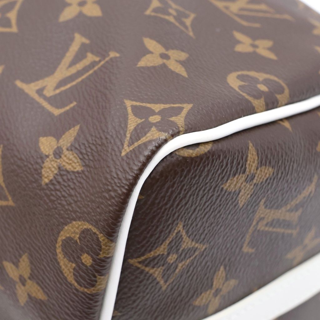Louis Vuitton Monogram Speedy Bandouliere 25 Shoulder Bag Leather Brown White — view 5