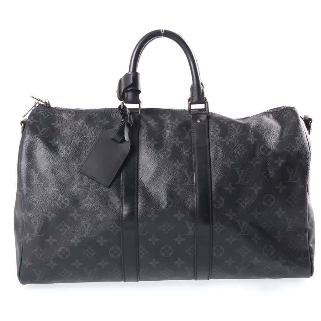 Louis Vuitton 45 Hand Boston Bag Leather Black