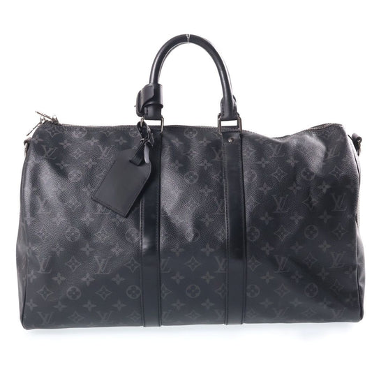 Louis Vuitton 45 Hand Boston Bag Leather Black