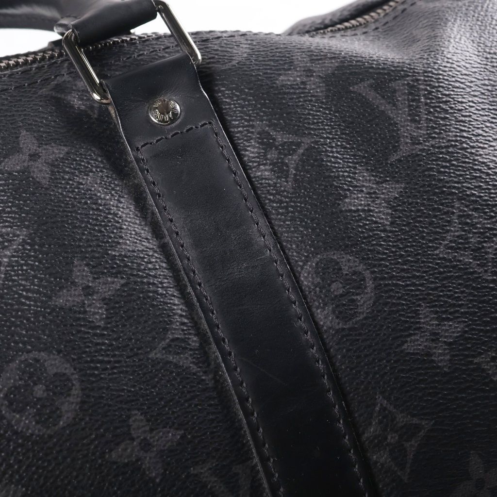 Louis Vuitton 45 Hand Boston Bag Leather Black — view 6