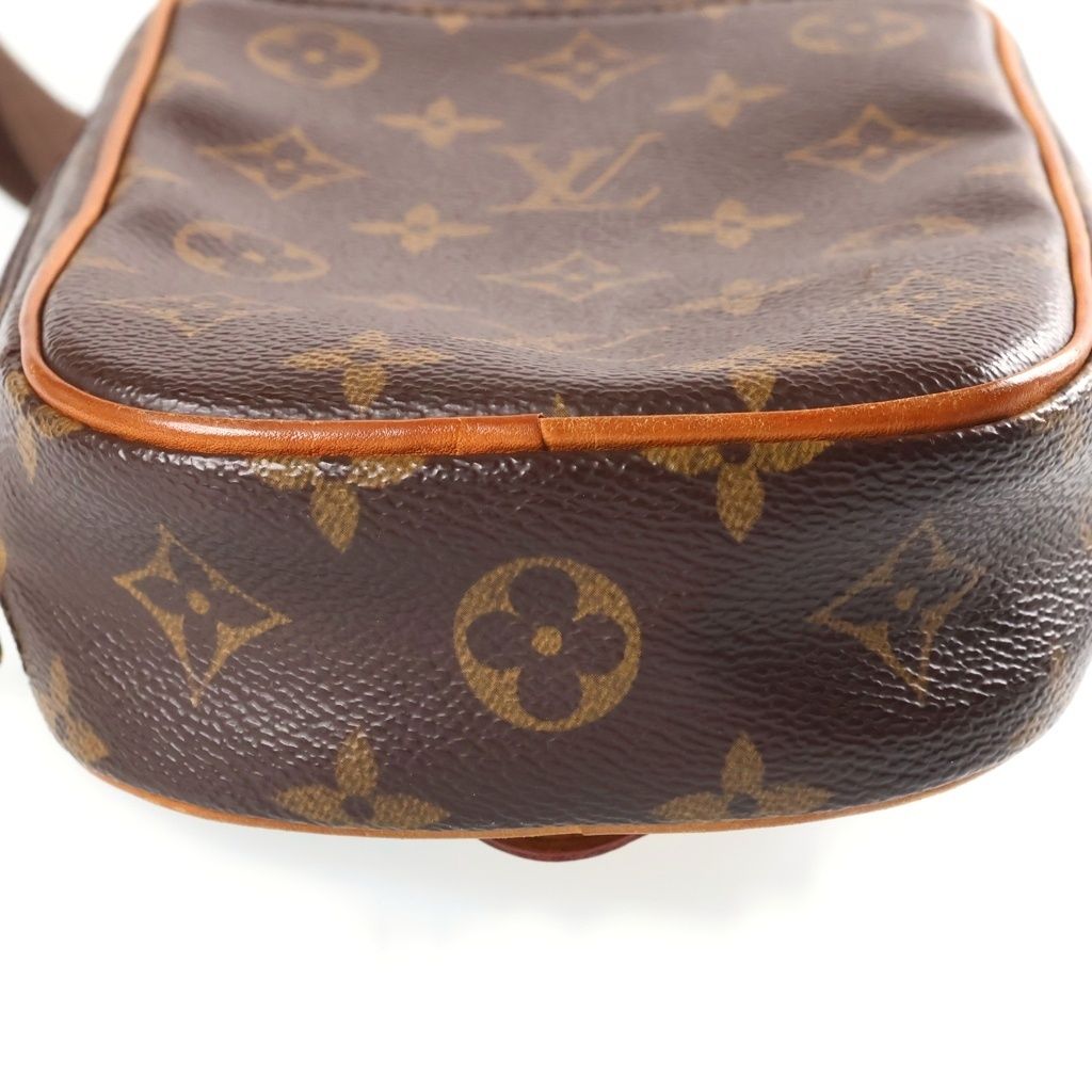 Louis Vuitton Pochette Gange Monogram Leather Shoulder Bag Brown — view 4