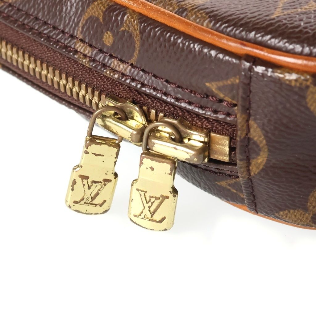 Louis Vuitton Pochette Gange Monogram Leather Shoulder Bag Brown — view 7