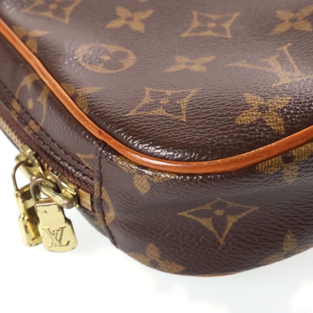 Louis Vuitton Pochette Gange Monogram Leather Shoulder Bag Brown — view 5