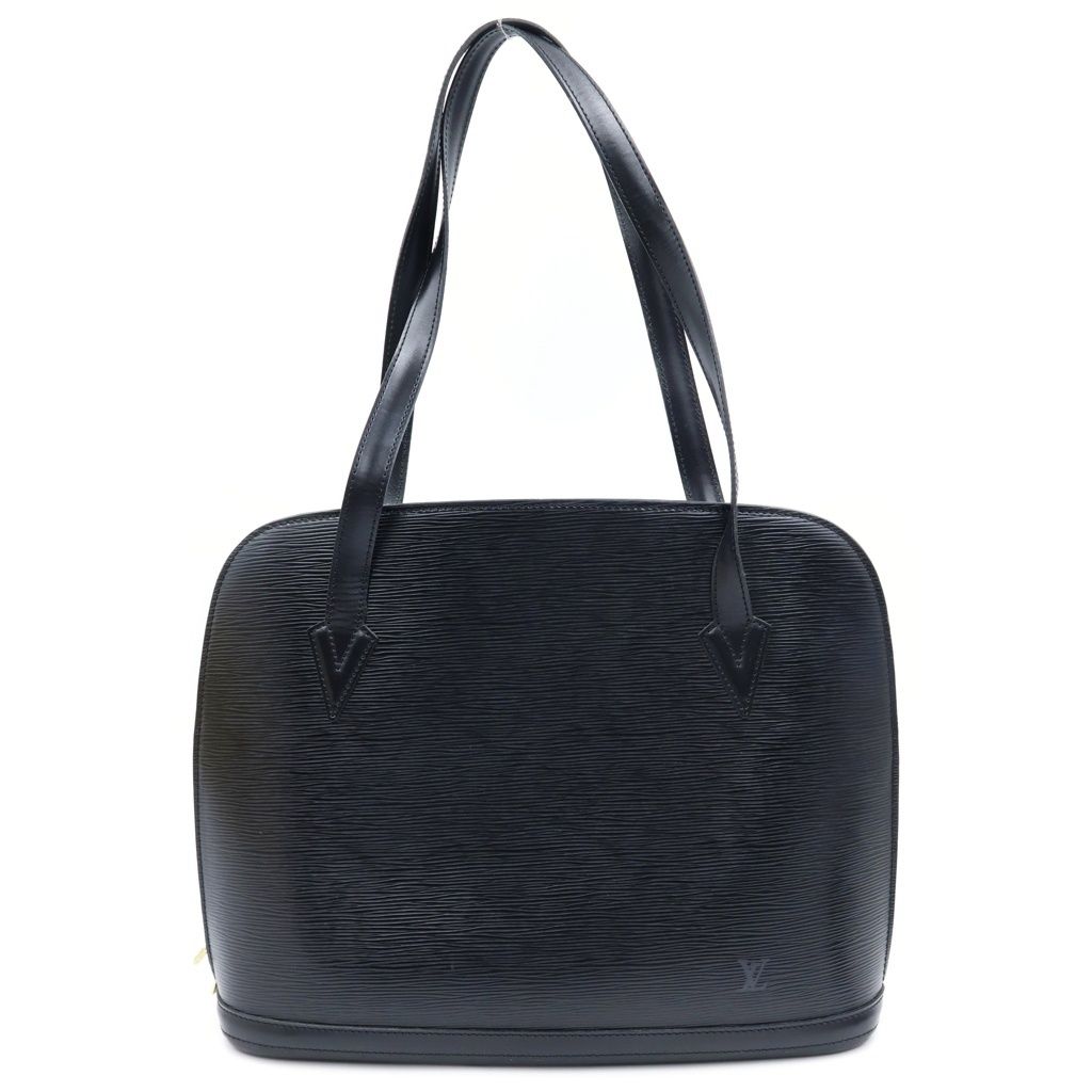Louis Vuitton Epi Lussac Leather Shoulder Bag Tote Noir Black