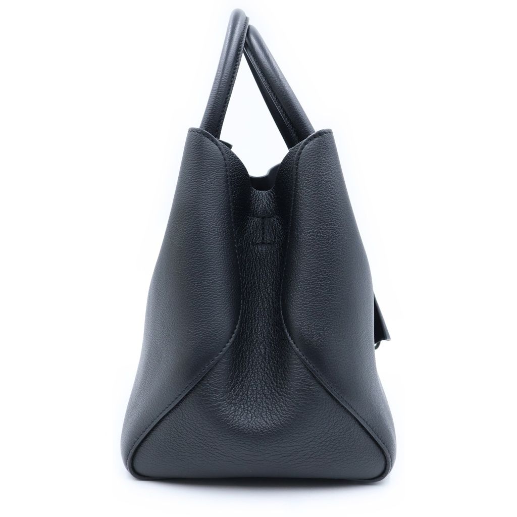 Dior Open Bar 2-Way Tote Black Leather Silver — view 3
