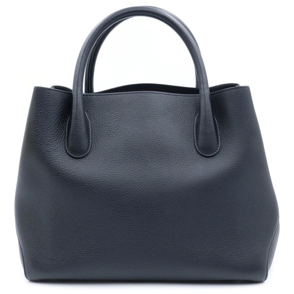 Dior Open Bar 2-Way Tote Black Leather Silver — view 2