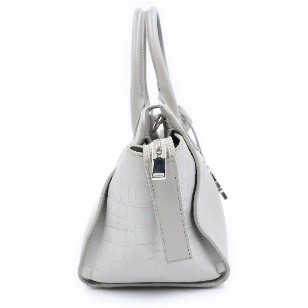 Saint Laurent Paris Baby Downtown Cabas 2-Way Shoulder Bag Gray — view 3