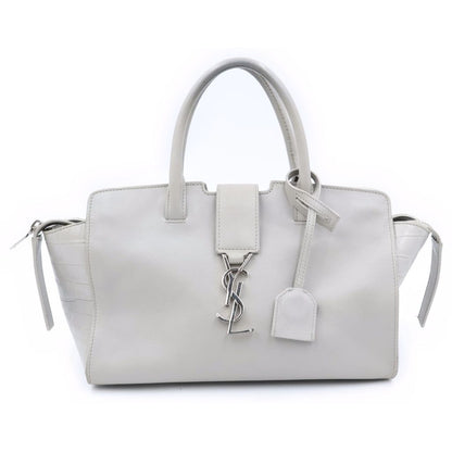 Saint Laurent Paris Baby Downtown Cabas 2-Way Shoulder Bag Gray