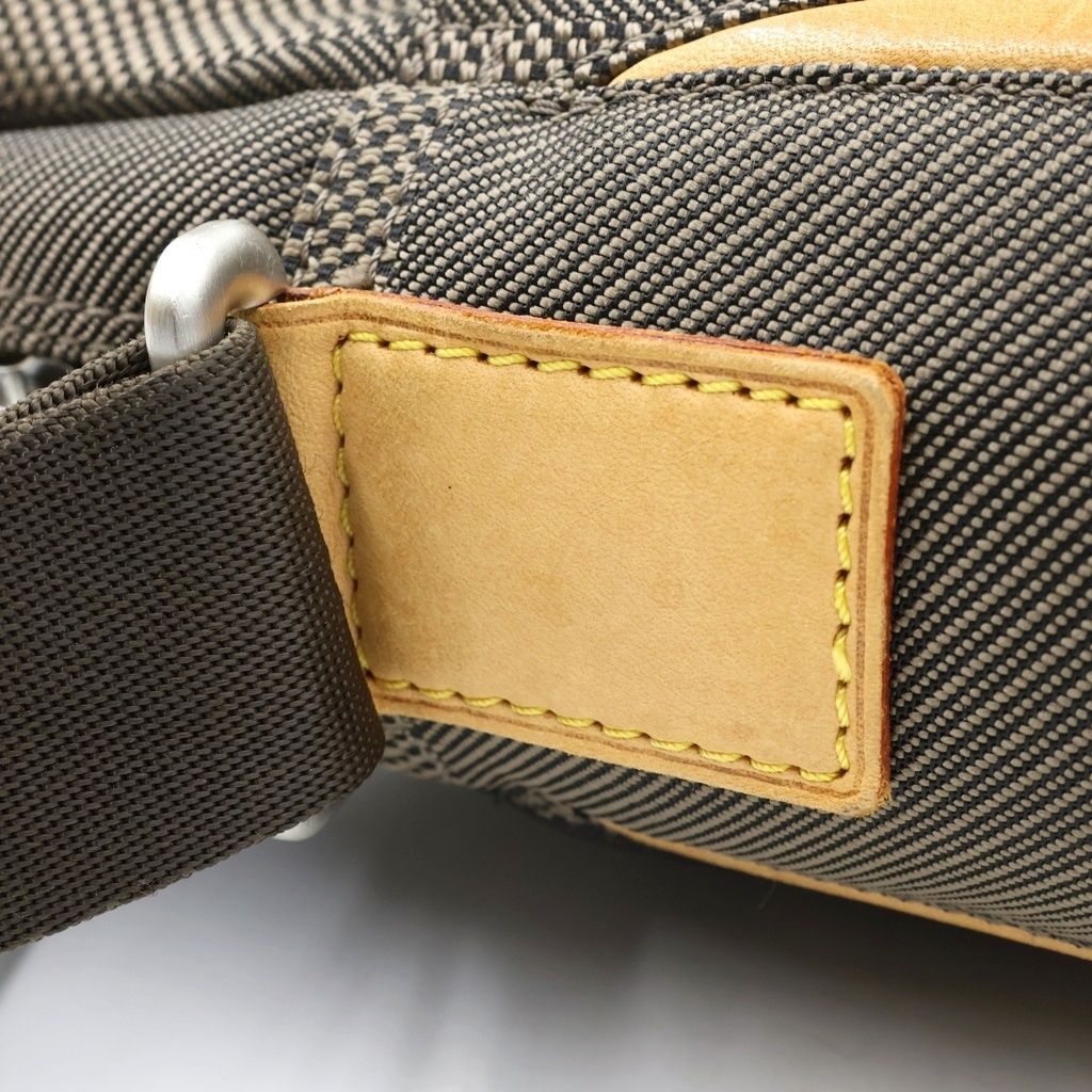 Louis Vuitton Damier Geant Citadin NM Canvas Leather Shoulder Bag Tail Brown — view 7