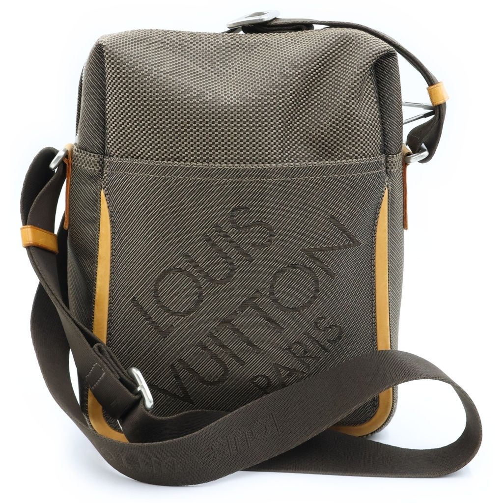 Louis Vuitton Damier Geant Citadin NM Canvas Leather Shoulder Bag Tail Brown — view 2