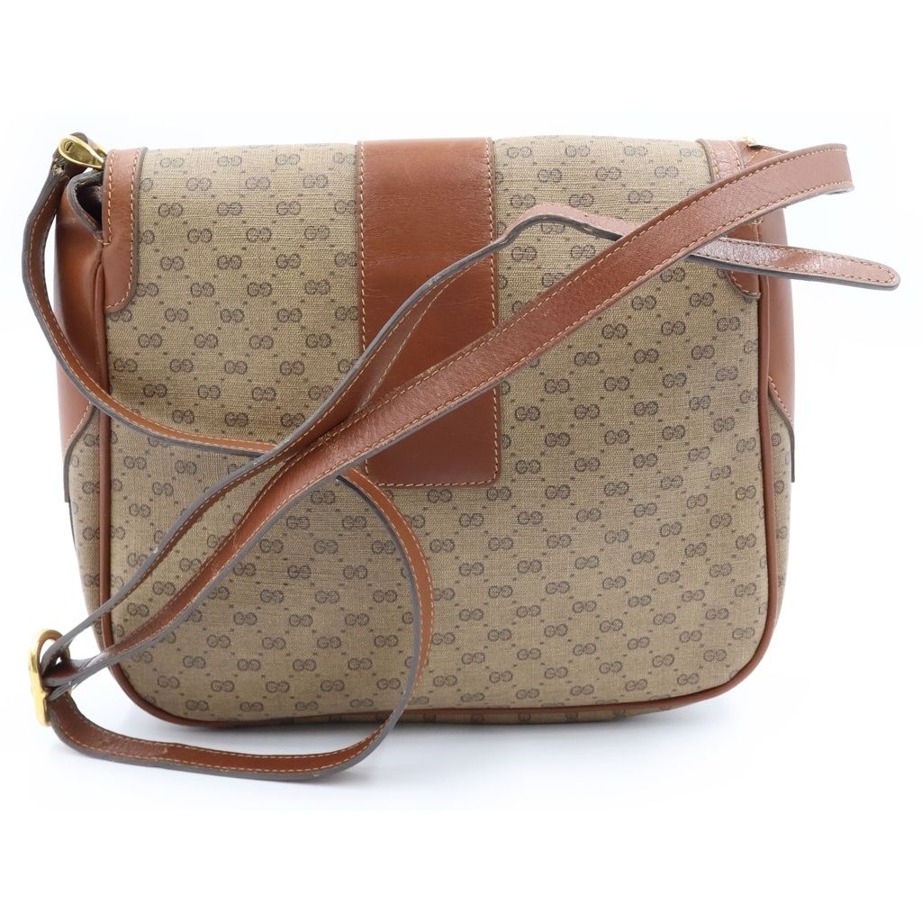 Gucci GG Canvas Shoulder Bag Brown — view 2