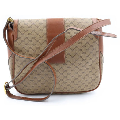 Gucci GG Canvas Shoulder Bag Brown — view 2