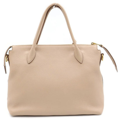 Prada Vitello Daino 2-Way Shoulder Bag Beige — view 2