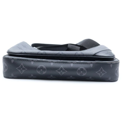 Louis Vuitton Monogram Eclipse Trio Messenger Shoulder Bag Leather Black Gray — view 4