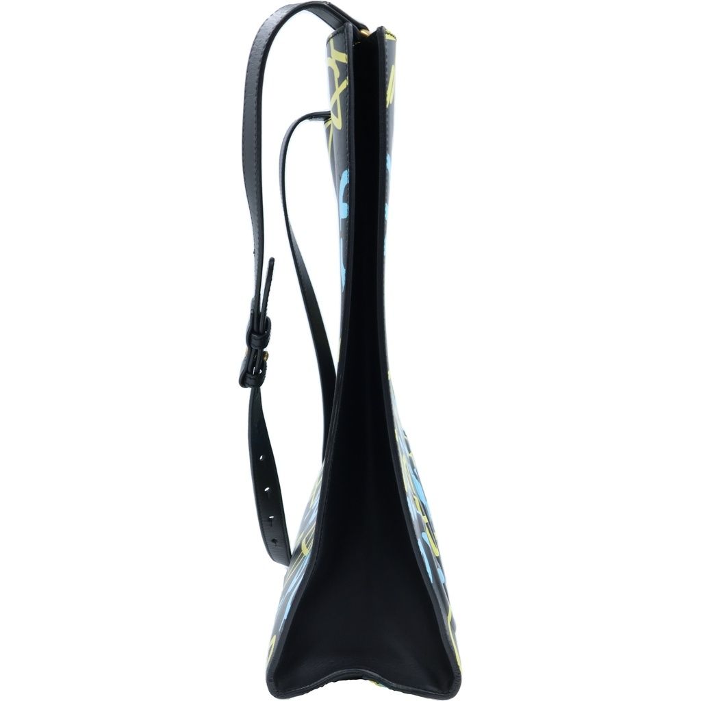 Gucci Ghost Print Star 2-Way Shoulder Handbag Leather Black — view 3